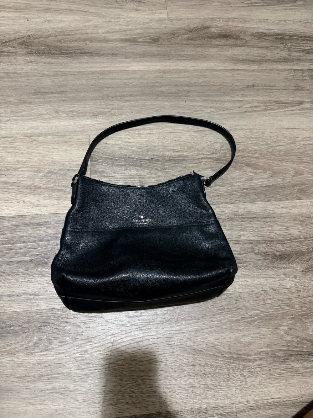 kate spade Black Pebbled Leather Shoulder Bag